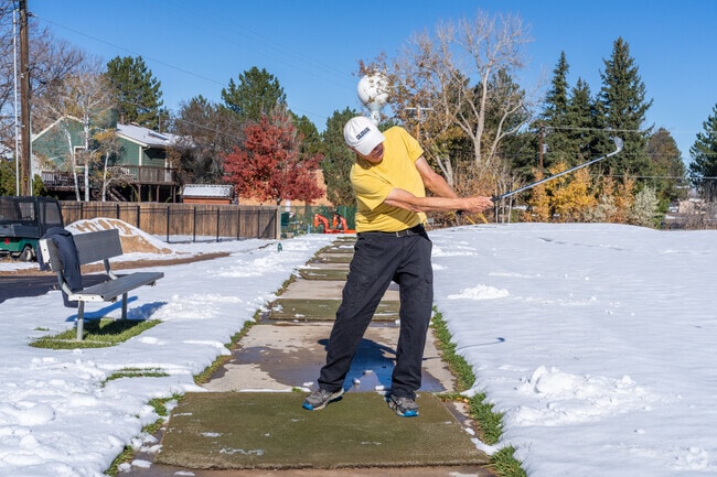 Golfers enjoy wide, open fairways and challenging holes at Highland Hills.