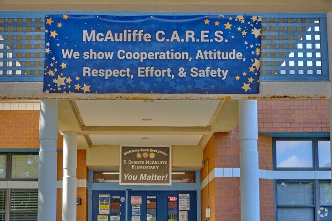 S. Christa Mcauliffe Elementary School shows off it's school spirit.
