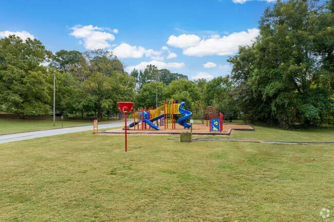Kids love the playground at M. A. Jones Elementary School.
