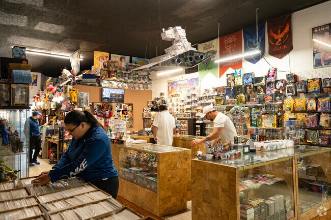 Big Boys Vintage Toys & Collectibles offers a variety of novelty items along with comic books.