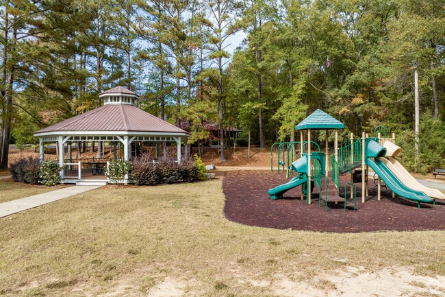 Haralson Park includes a gazebo and playground for family gatherings.