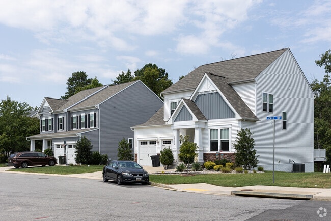 Single-family homes in many styles are plentiful in Wildewood, Maryland.