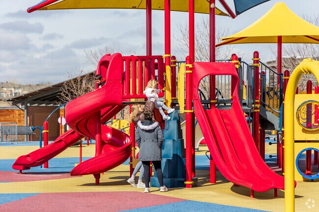 Carpenter Park is roughly 3 miles from Eastlake Village and includes a playground and splash pad.