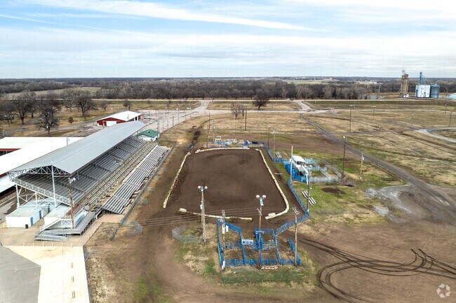 Winfield Fairgrounds hosts the annual Walnut Valley Festival in Winfield.