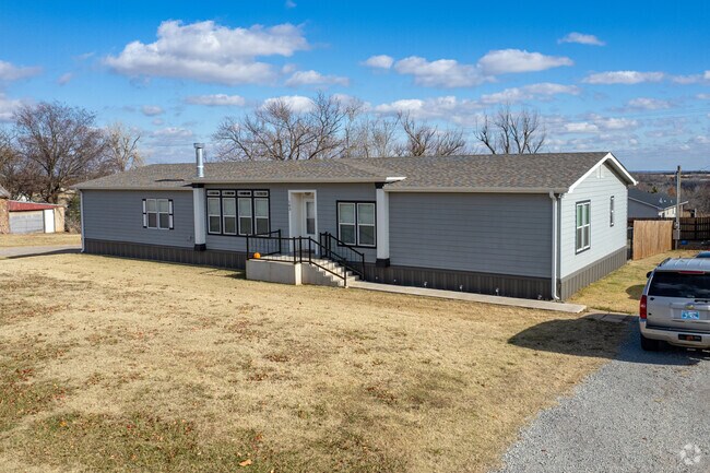 Within the city limits of Carney, many manufactured homes can be found.
