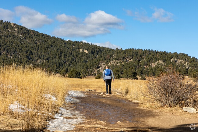 Elk Meadow Park in Evergreen is popular with hikers, mountain bikers, and trail runners.