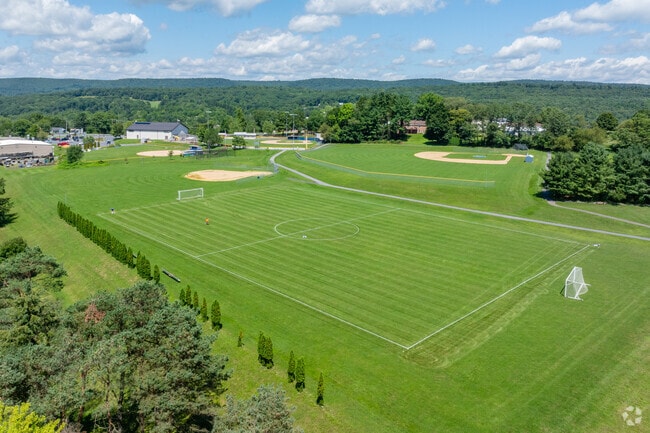 The athletic facilities at Blue Mountain East Elementary School are updated and well-kept.