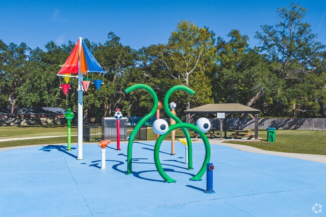 The Saraland Town Center Splashpad is a great way to cool off in the summer for Outer Saraland.