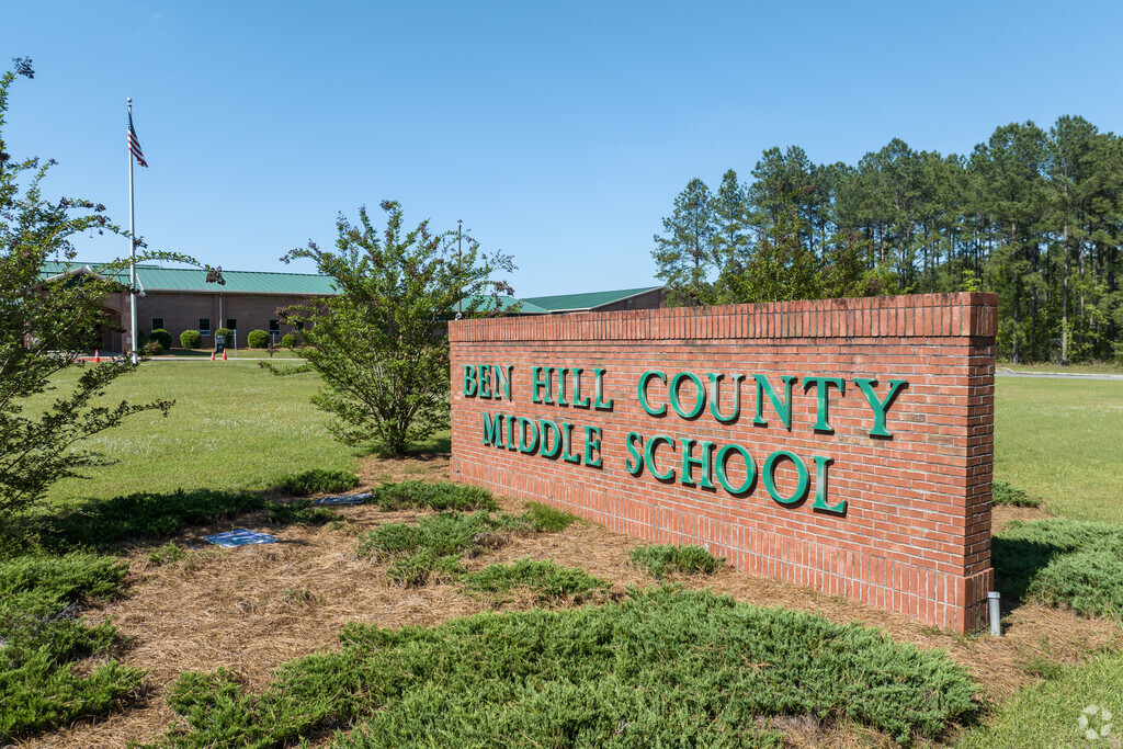 Ben Hill County Middle School in Fitzgerald, GA serves over 600 students.