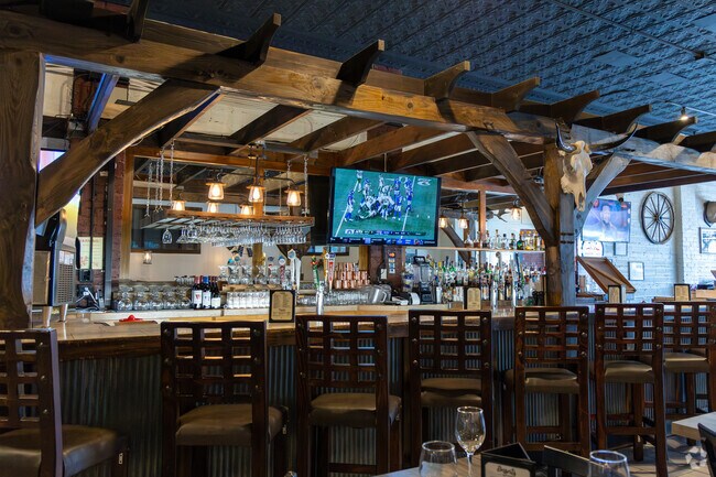 JC Steakhouse in Wahoo includes a bar area where residents can watch the game.