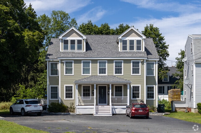 The downtown area of Amesbury has quite a few multifamily townhouses.