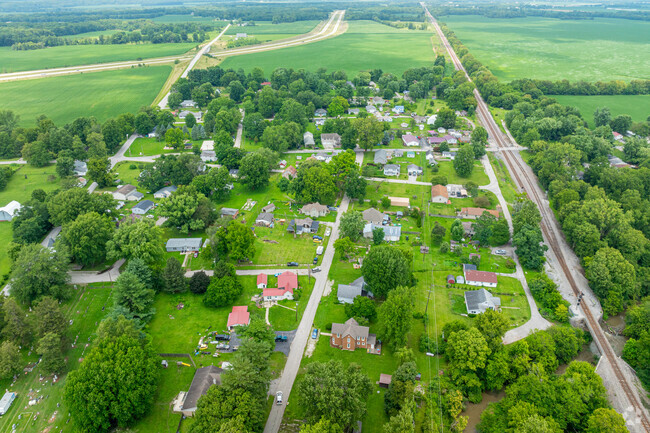 A busy train track runs along the Eastern side of Colburn.