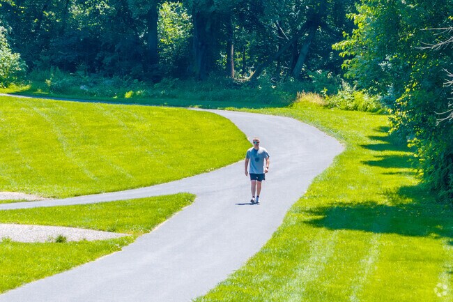 Greene Township Park features athletic fields and walking trails.