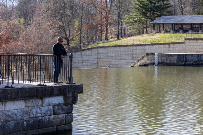 A Mount Washington fishing enthusiast enjoys having Lake Roland in their backyard.