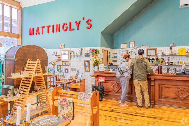 The Attic offers eclectic finds near the square.