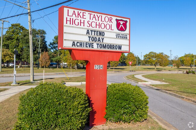 Lake Taylor High School serves students in River Forest Shores/Wayside Manor.