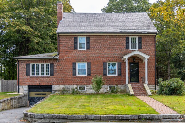 Beautiful brick Colonial styled homes are common in North Chelmsford.