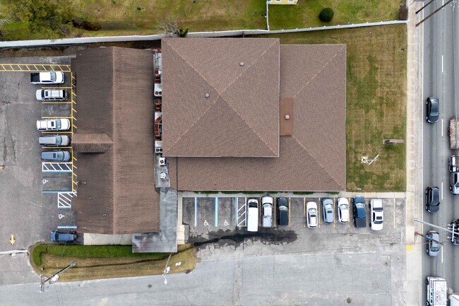 A bird's eye view of the Sonshine Christian Academy.