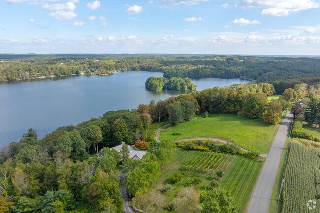 Goshen offers secluded lakeside homes with large lots.