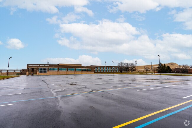 The student teacher ratio at North Harrison Middle School is 17 to 1.