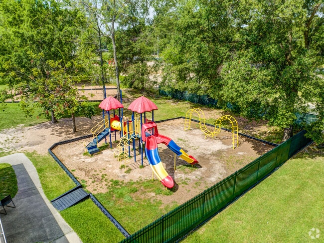 Students enjoy the playground at The Brazos School for Inquiry and Creativity in Acres Homes.