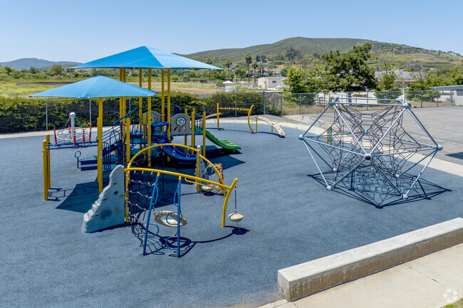 The playground of the Twin Oaks Elementary School in San Marcos.