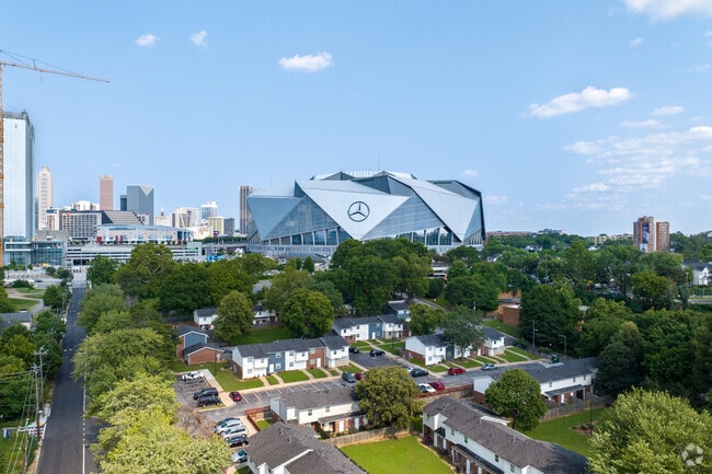 Vine City residents enjoy close proximity to landmarks, such as the Mercedes-Benz Stadium.
