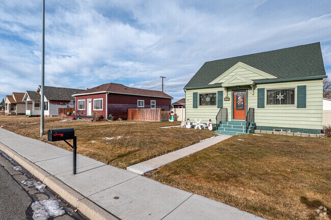 Ranch styled architecture is a common home design in the Bellevue neighborhood in Butte.