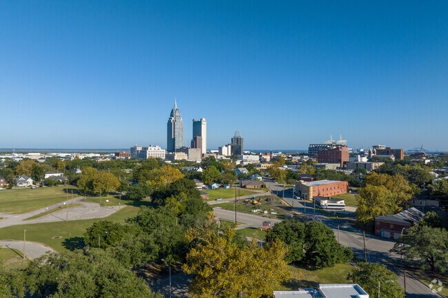 The fun times of downtown Mobile are just a short drive from Garland.