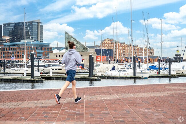 Go for a run at the Inner Harbor near Graceland Park.