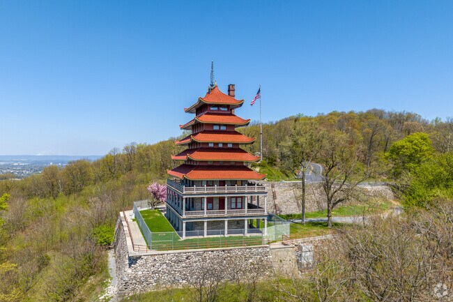 Southeast Communities Reading Pagoda sits on 10 acres of park and walking trails.