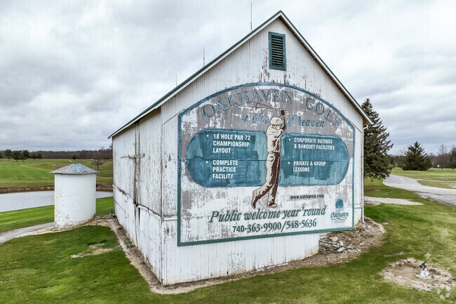 The faded painting at Oakhaven Golf Club in Troy.