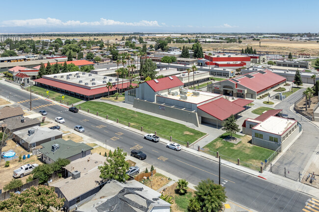 The campus of Chowchilla Union High School in Chowchilla.