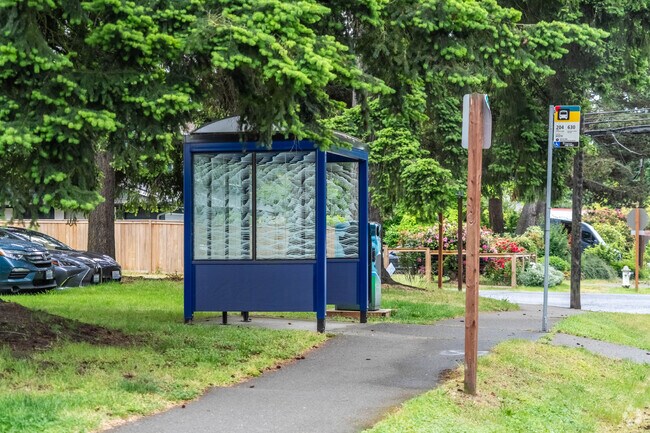You will find several bus stops throughout Parkwest in Mercer Island.
