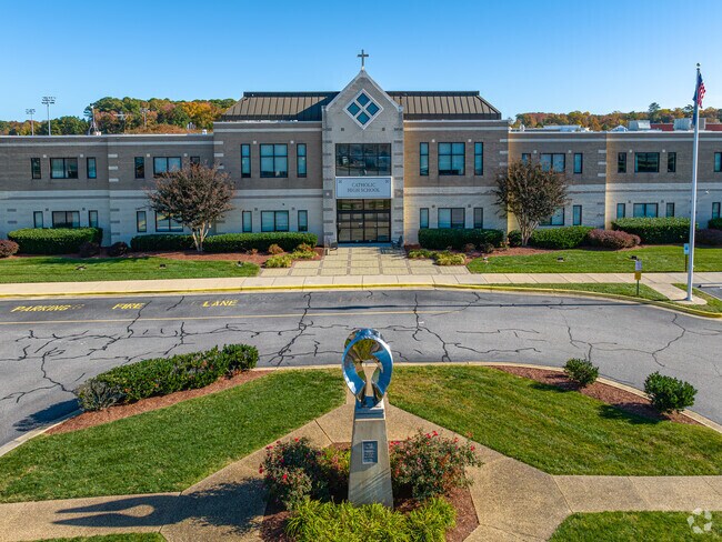 Catholic High School has almost 500 registered students.