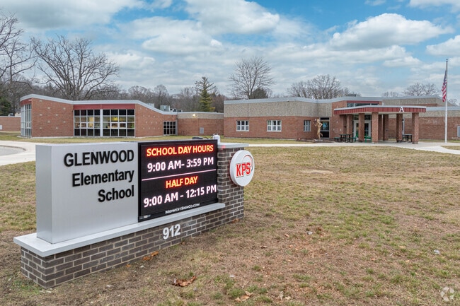 Glenwood Elementary School, sign.