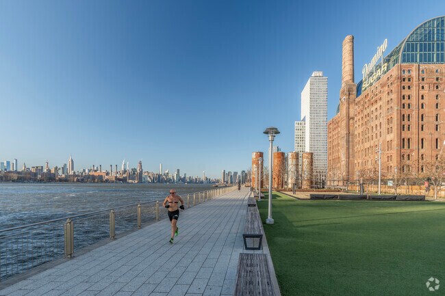Domino Park offers Manhattan views