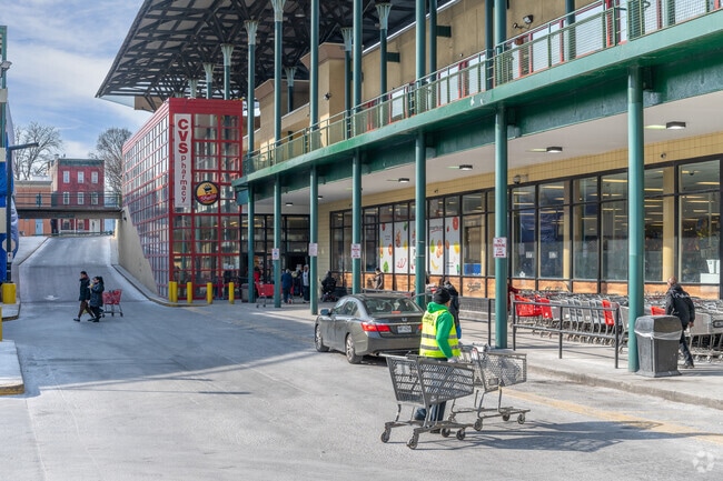 Groceries are available 2 miles from Nodine Hill at ShopRite of Greenway Plaza.