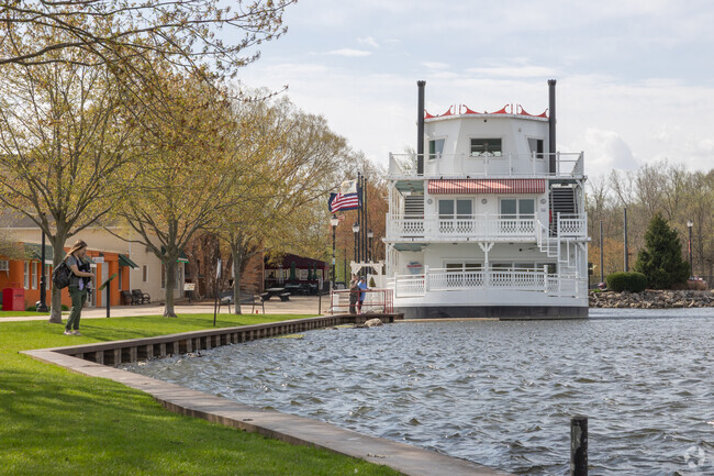 The Flat River and Grand River meet in Lowell Township, offering great fishing and boating.