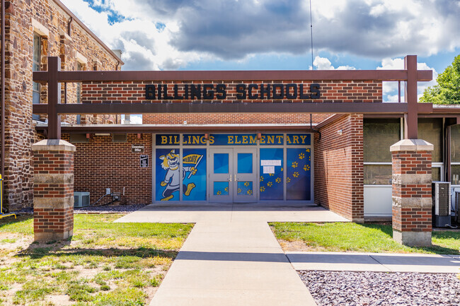 Students at Billings Elementary School go on to attend the Billings Middle/High School.