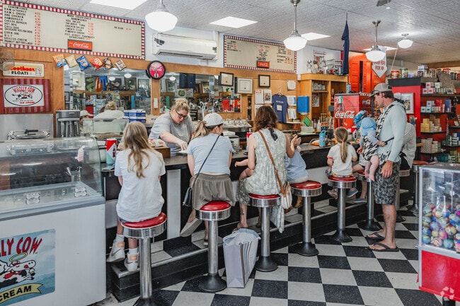 Pitt Street Pharmacy is a community staple in Old Village with the best milkshakes in town.
