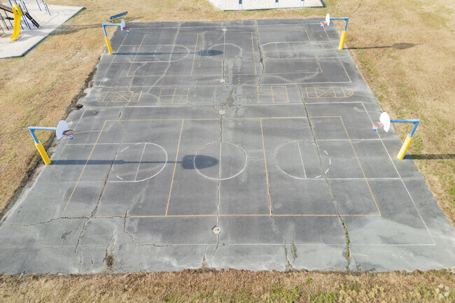The John R. Lawrence Elementary School athletic field in High Point, NC.