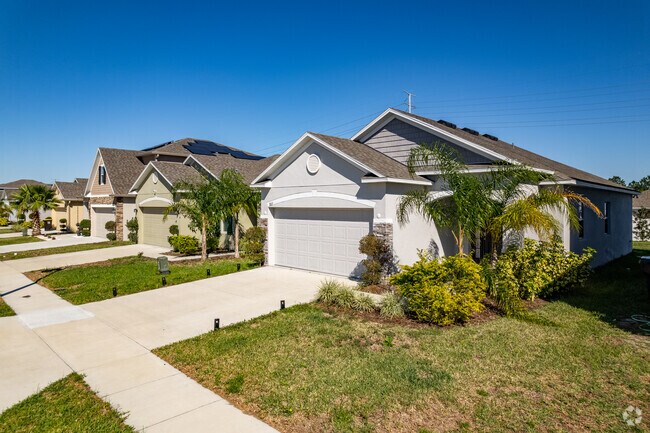 Grid-style homes can be found throughout Loughman.