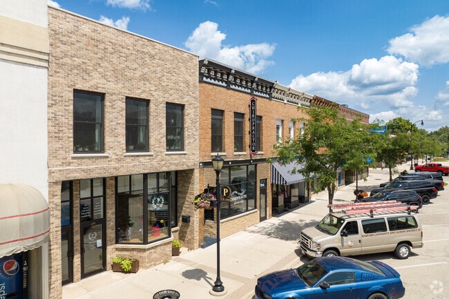 Downtown Harvard will take you past numerous locally owned shops and restaurants.