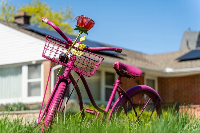 Lawn decorations and bright colors set homes apart from one another throughout Ainsworth Park.