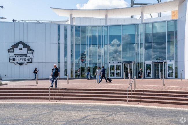 The Pro Football Hall of Fame is located near the North Lehman neighborhood.