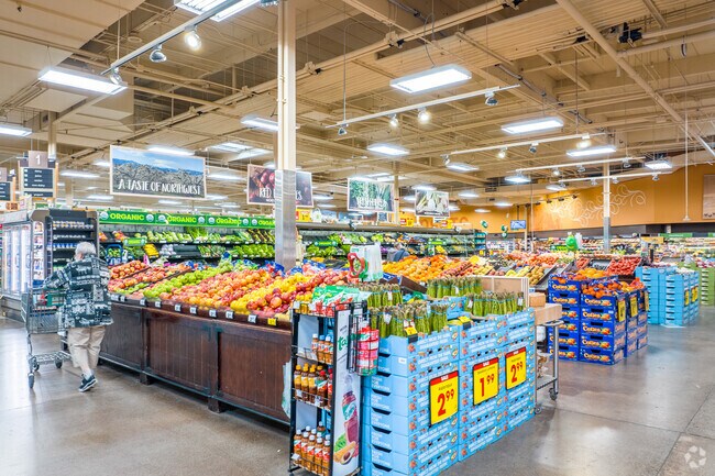 Fred Meyer is the closest grocery store to Island Station.
