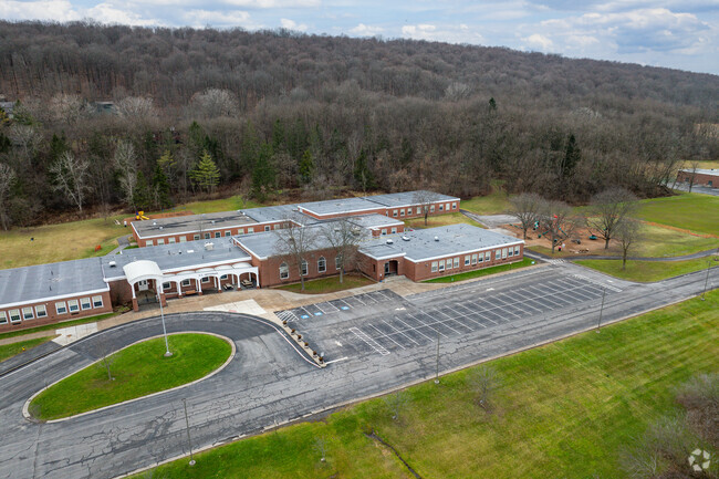 K C Heffernan Elementary School's parking lot.