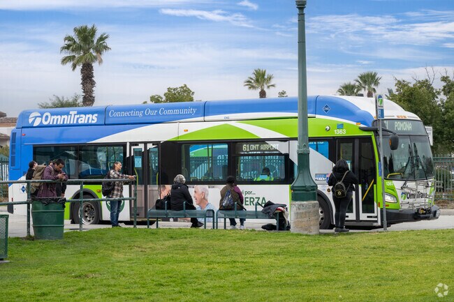 The Fontana Transportation Center provides easy access to public transportaion.