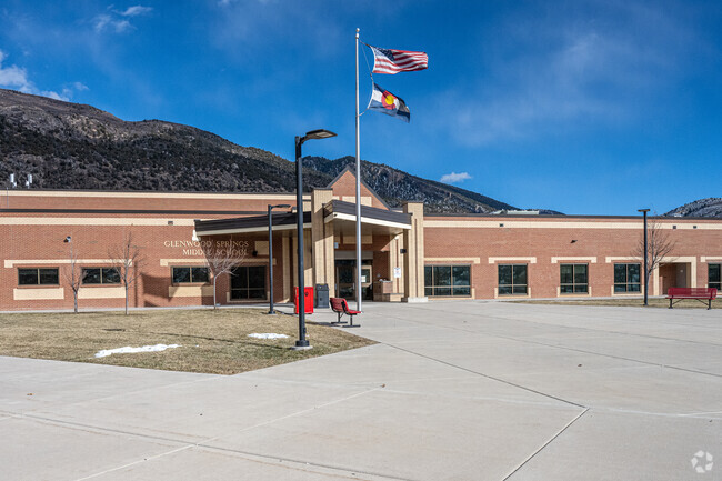 Glenwood Springs Middle School serves grades 6-8 and feeds into Glenwood Springs High School.